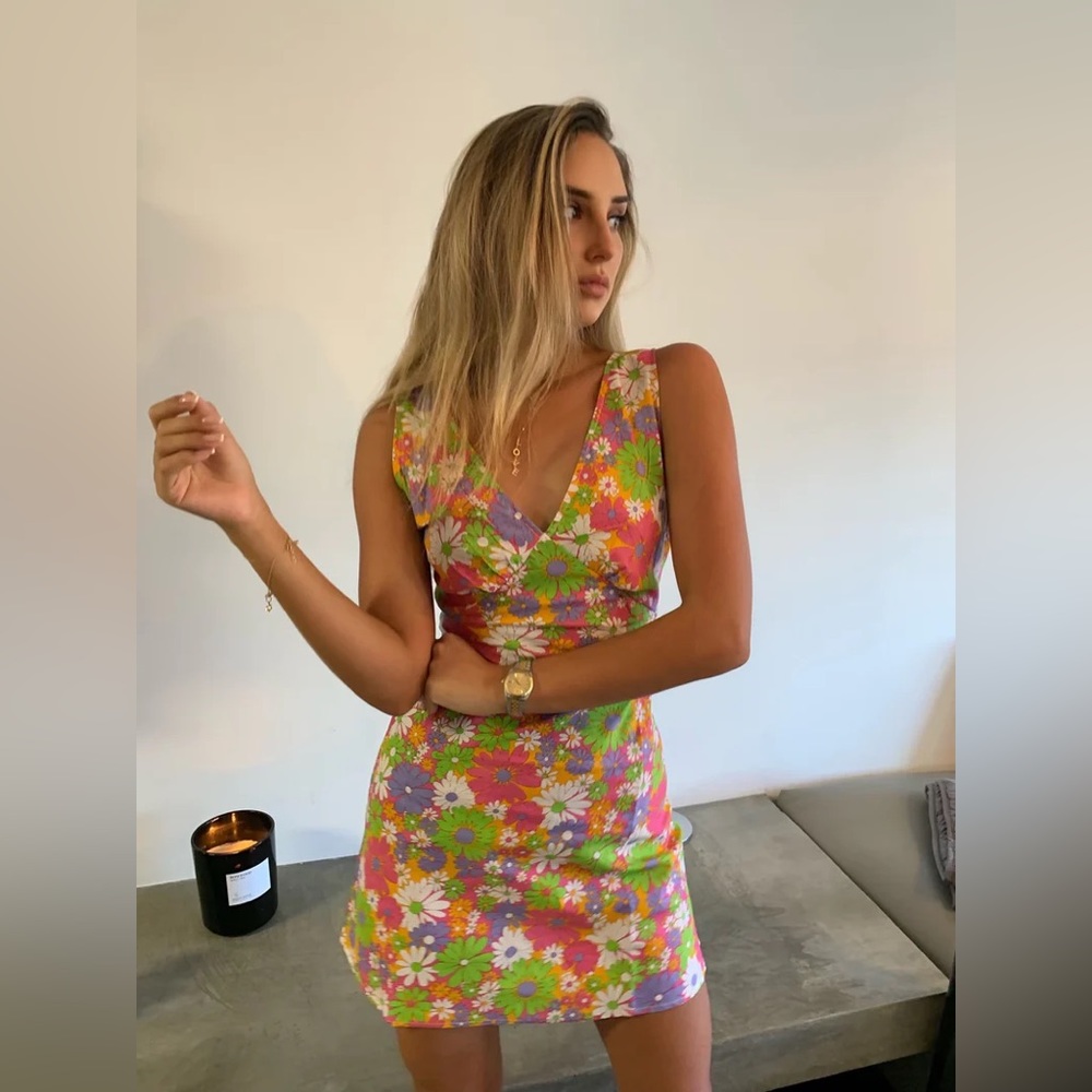 Peppermayo Exclusive - Audrey Vintage Slip Dress - 70s Floral